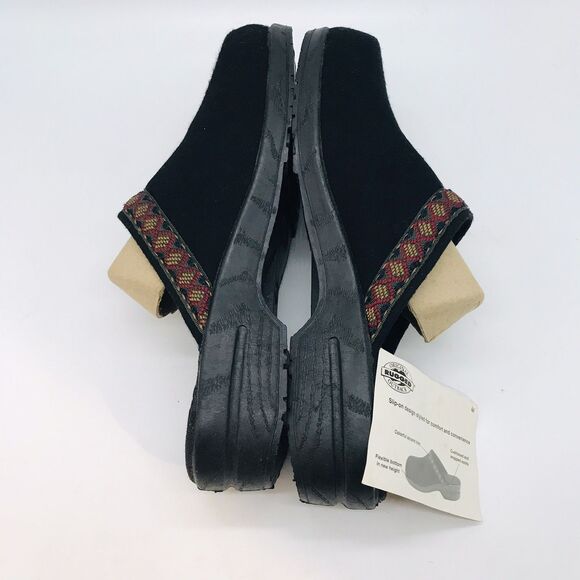 Original Rugged Outback Felt Clogs Women's 9.5 Black Accent Trim Cushioned Mules - Picture 7 of 12